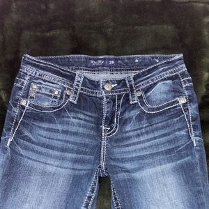 Miss Me Dark Blue Boot Cut Jeans